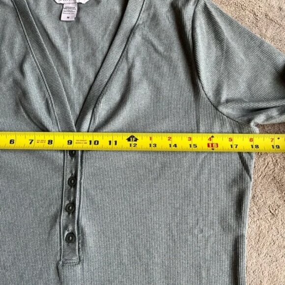 Athleta Uptempo Ribbed Henley Top M - Picture 7 of 8